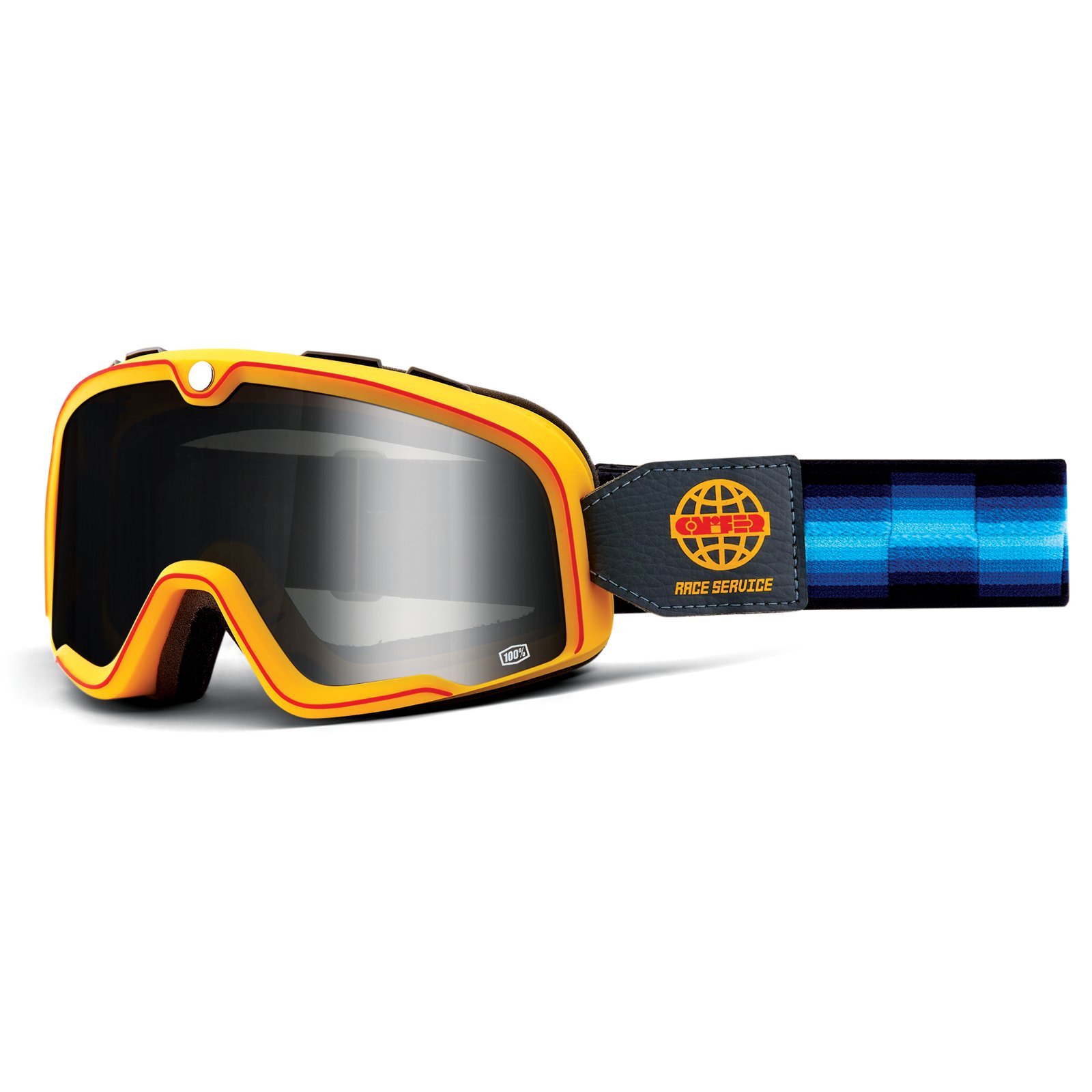 100% Barstow Goggles RACE Mirror - Silver - View 1
