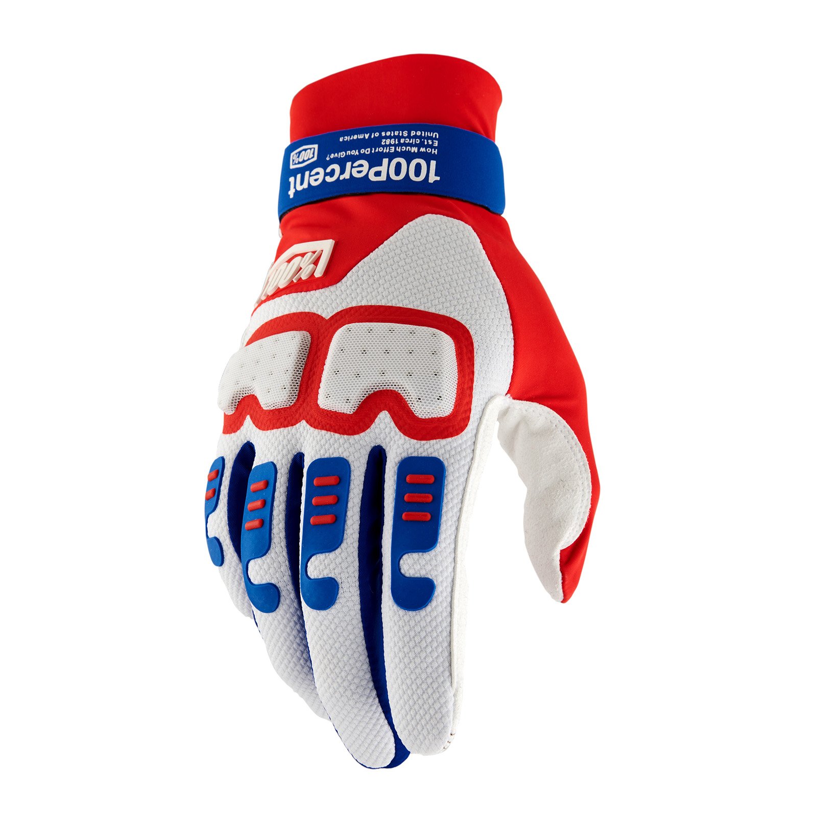 100% LANGDALE GLV RD/WHT/BLU - Red - View 1