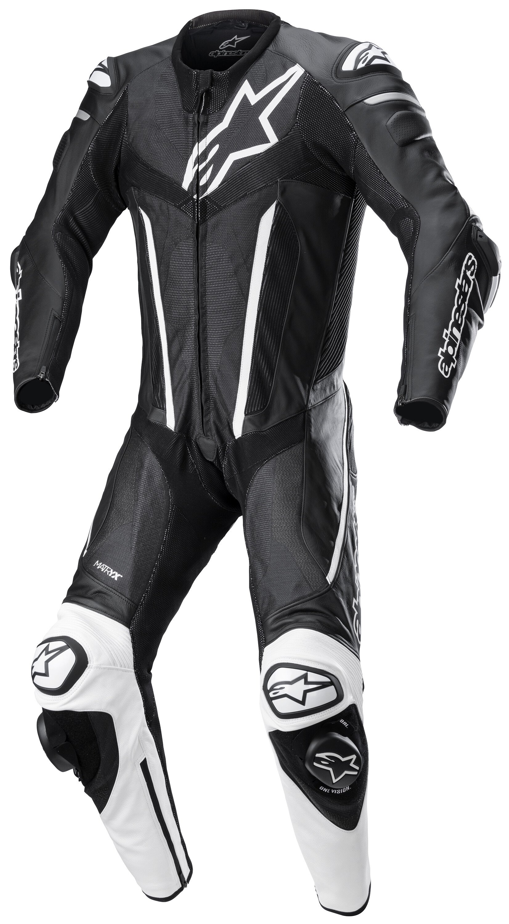ALPINESTARS FUSION SUIT 1PC BLK WHT - Black