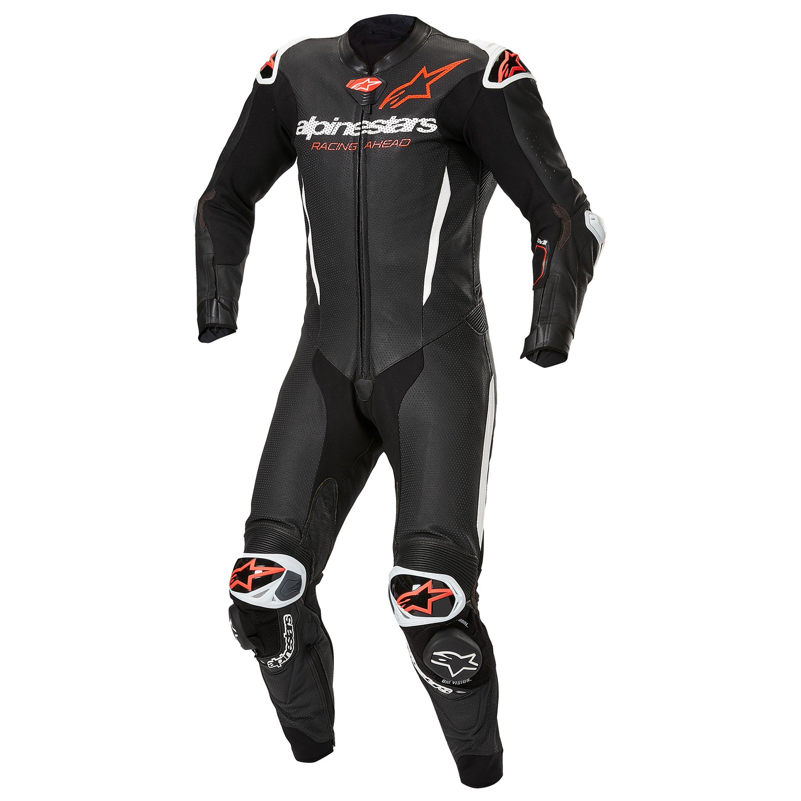 ALPINESTARS GPR7 1PC SUIT BK WHT RED - Black