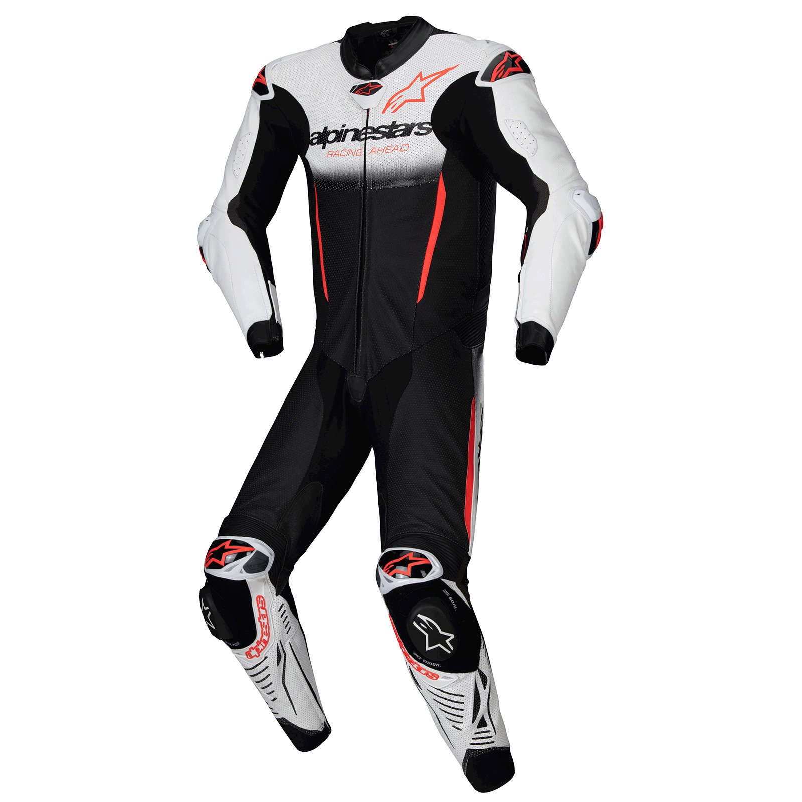 ALPINESTARS GPR7 1PC SUIT WHT BK RED - White