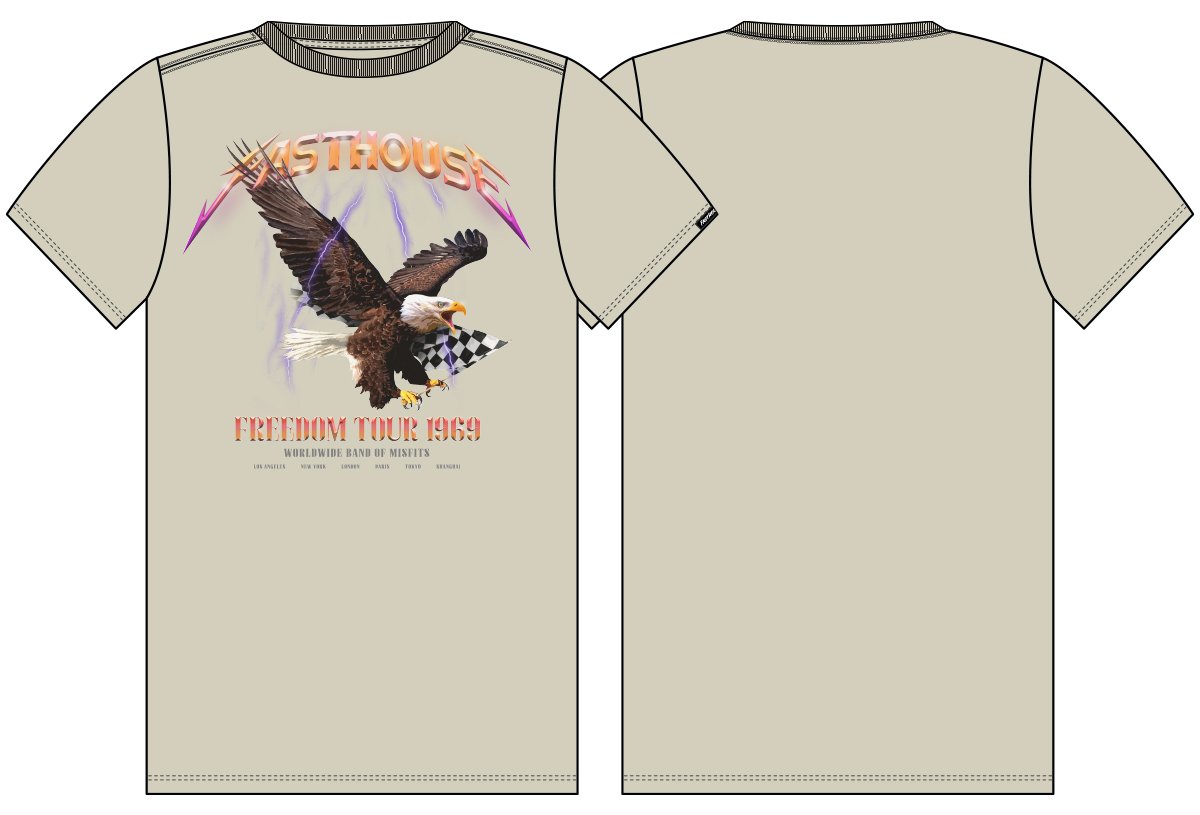 FastHouse ARISE SS TEE SANDSTONE 2X - View 1