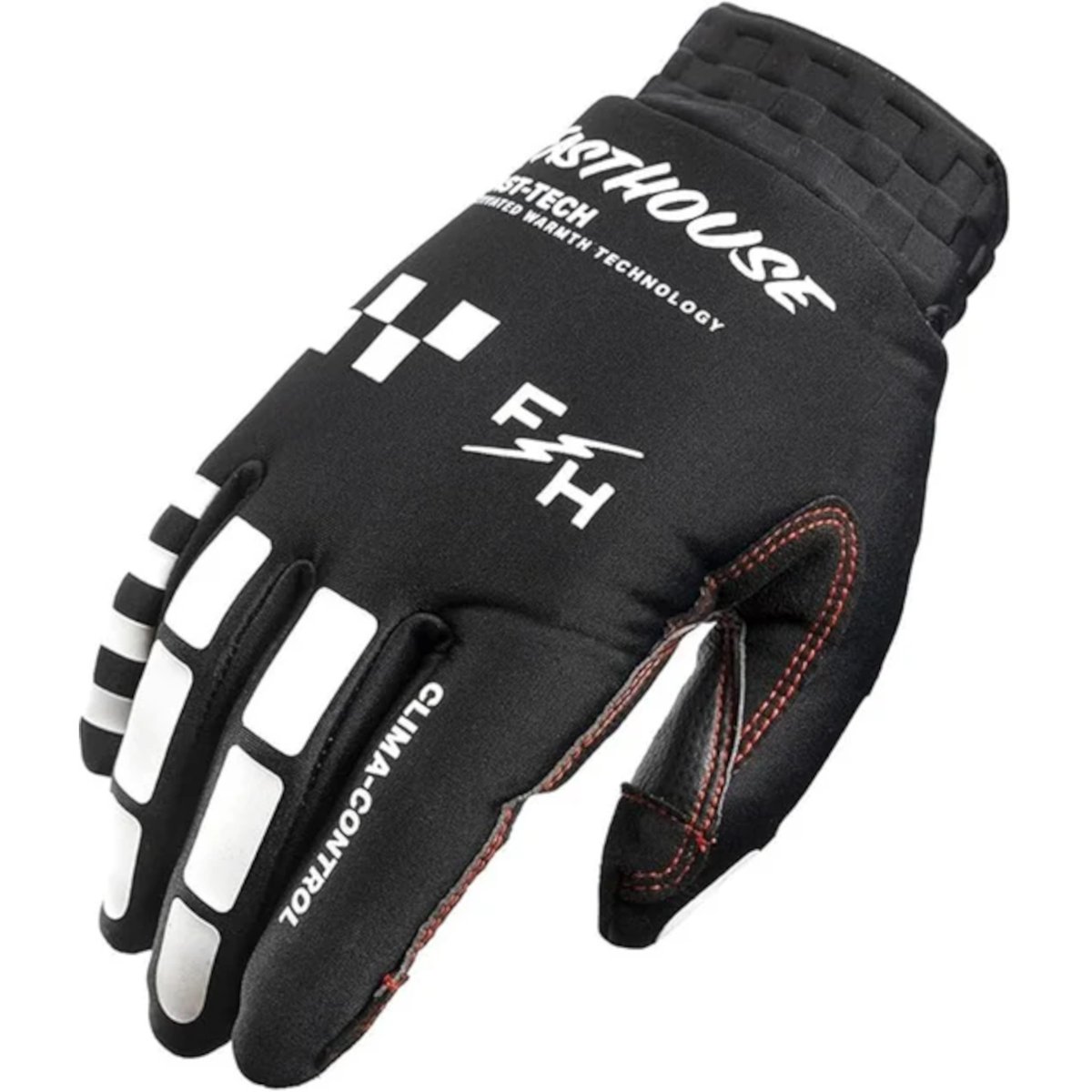 FastHouse TOASTER GLOVE BK/WT 2X - Black