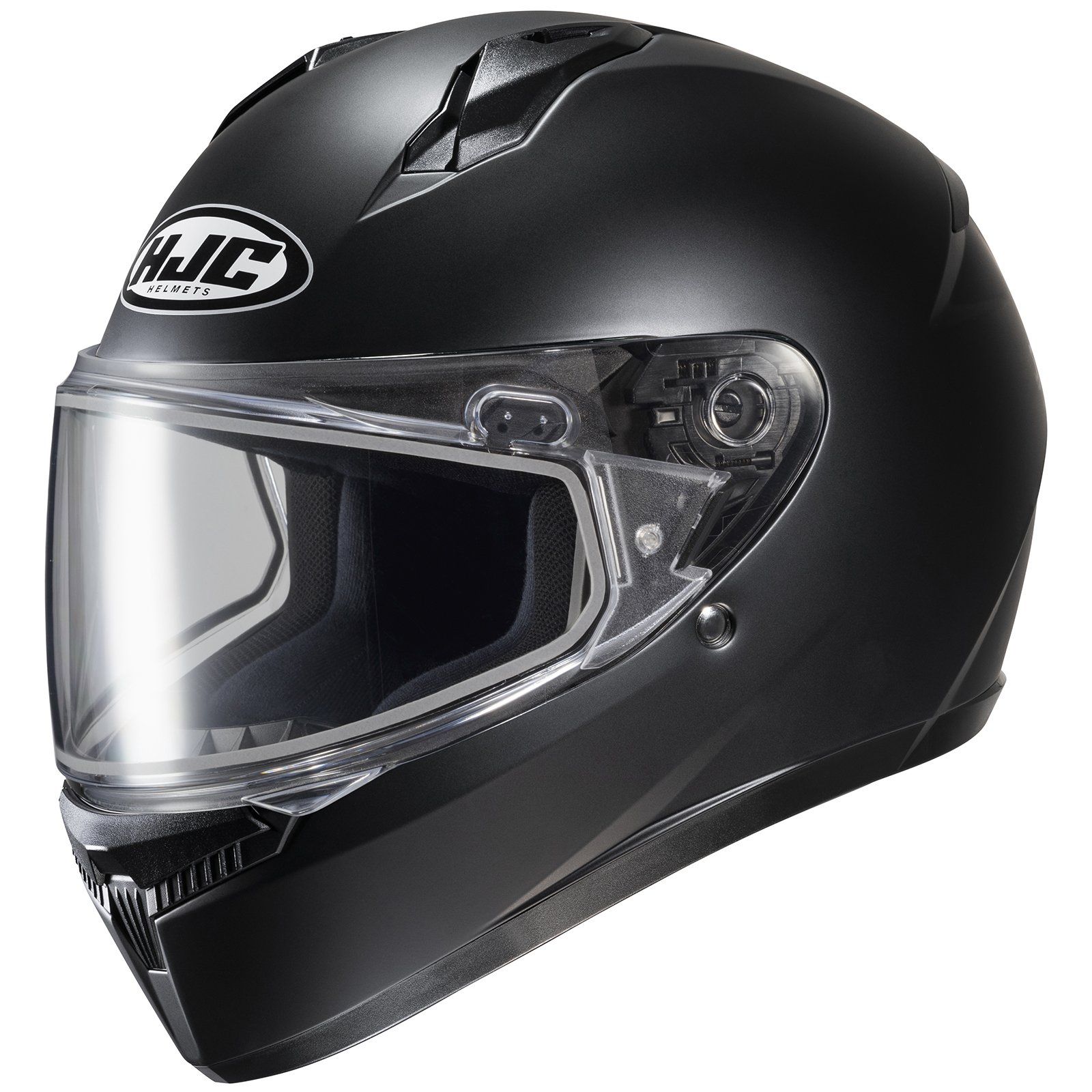 HJC C10 SEMI FLAT BLK SNOW 3XS Helmet - View 1