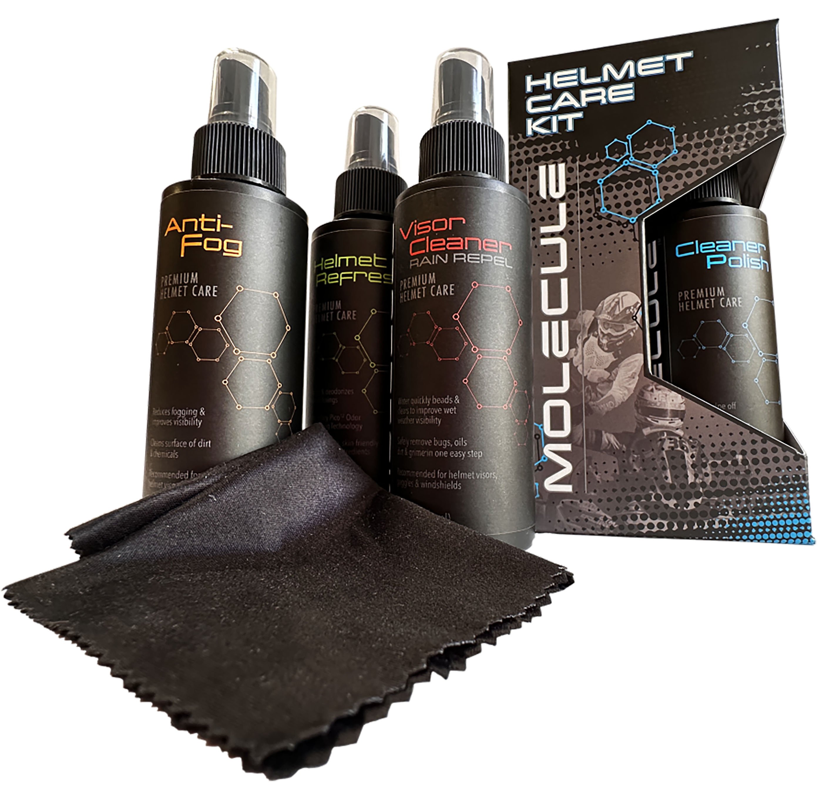MOLECULE HELMET CARE KIT 4PC 4 OZ EA - View 1